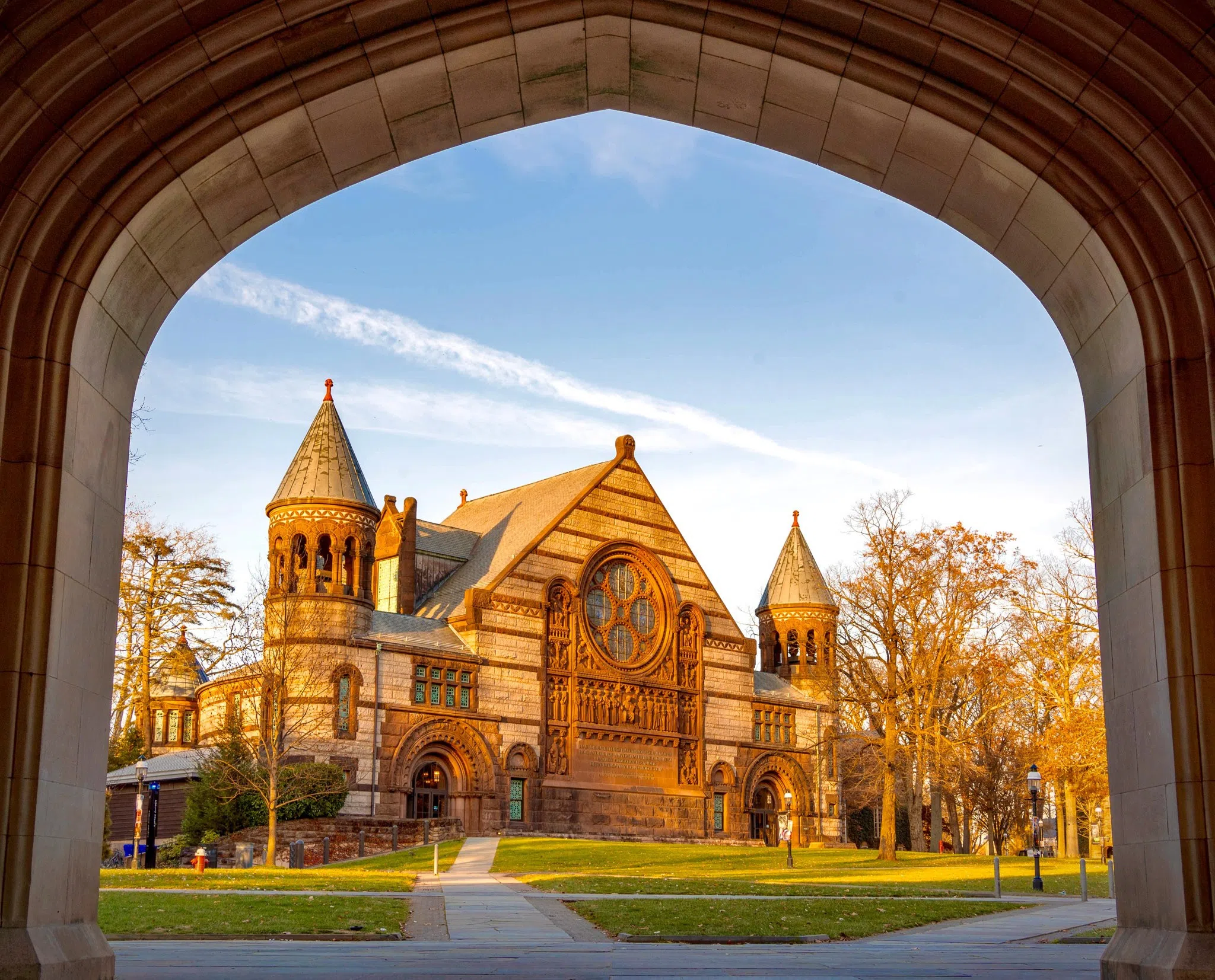 View of Alexander Hall from Blair Arch