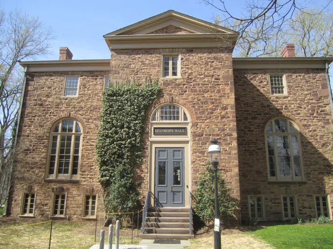 Ivy-clad exterior of Stanhope Hall