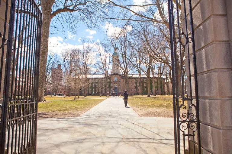 Nassau Hall through the Gates