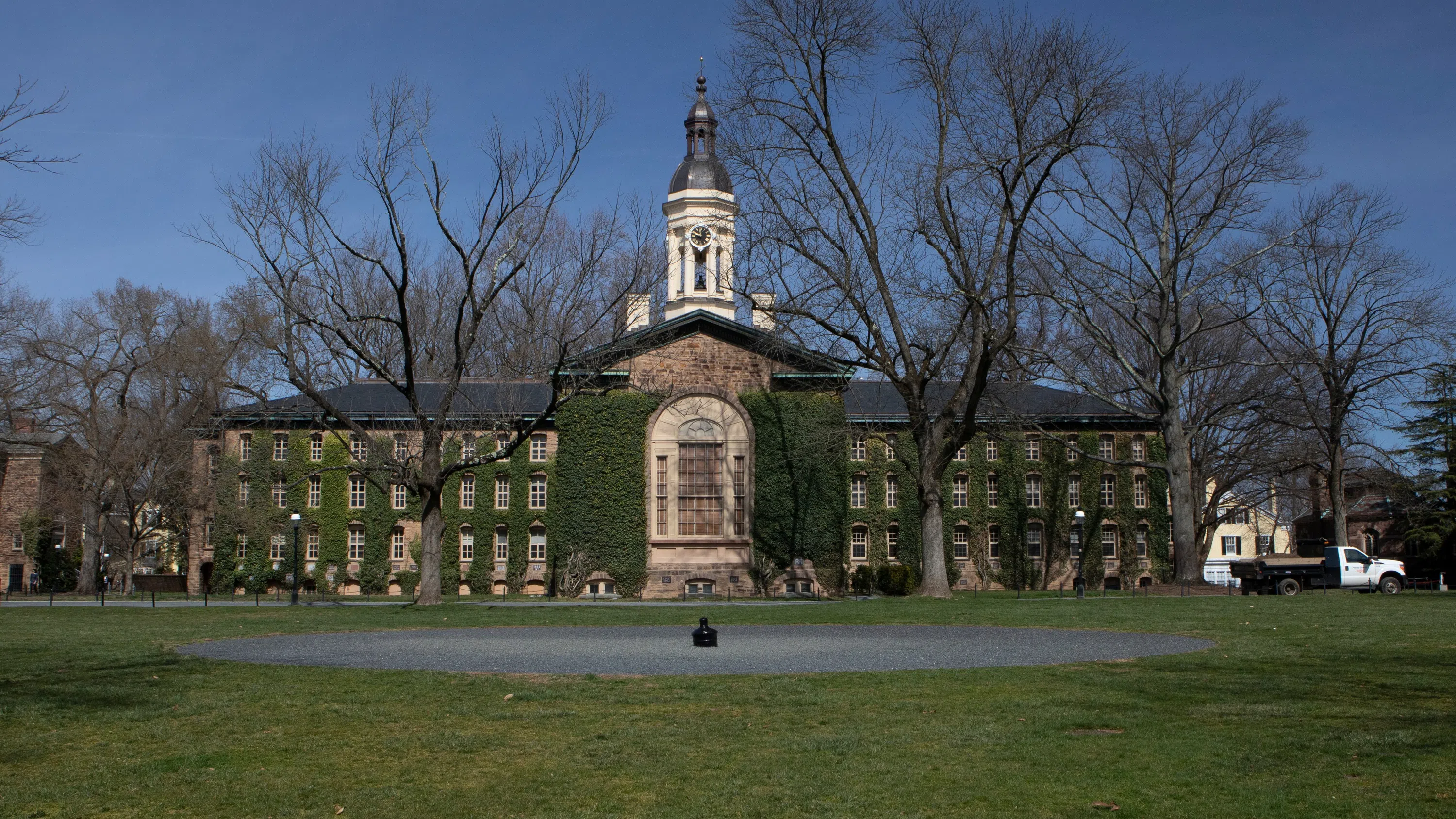 Outside of Cannon Green and Nassau Hall 