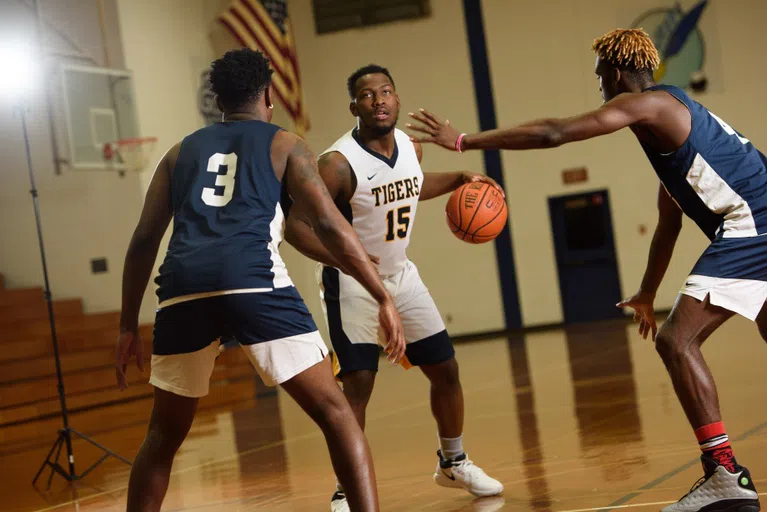 Basketball Game in Jinks Gymnasium