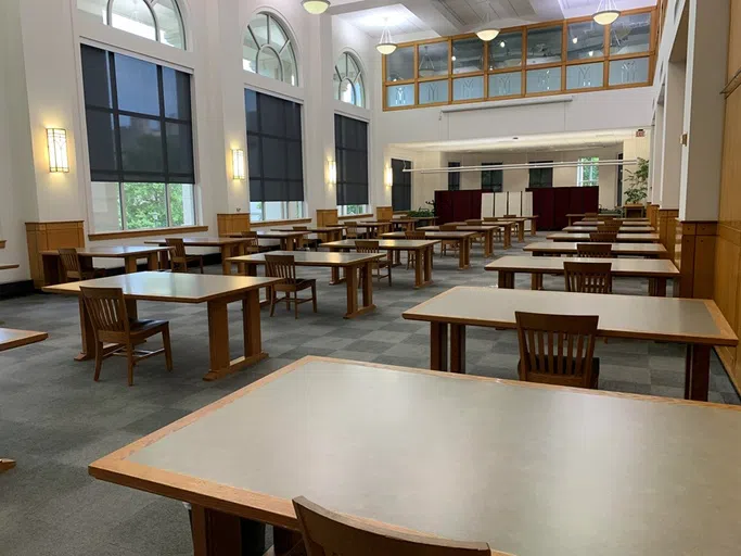 Study room inside Mullins.