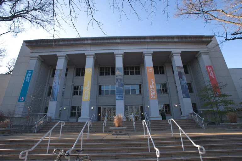 The front of Kerwin Hall, home to our School of Public Affairs (SPA).