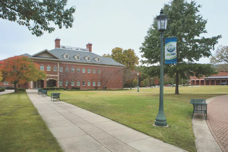 Exterior shot of McLain Hall