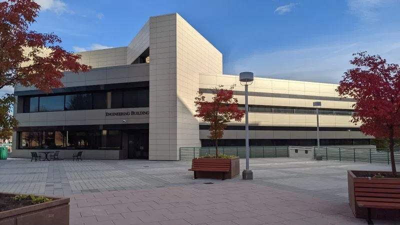 The exterior of the engineering building 