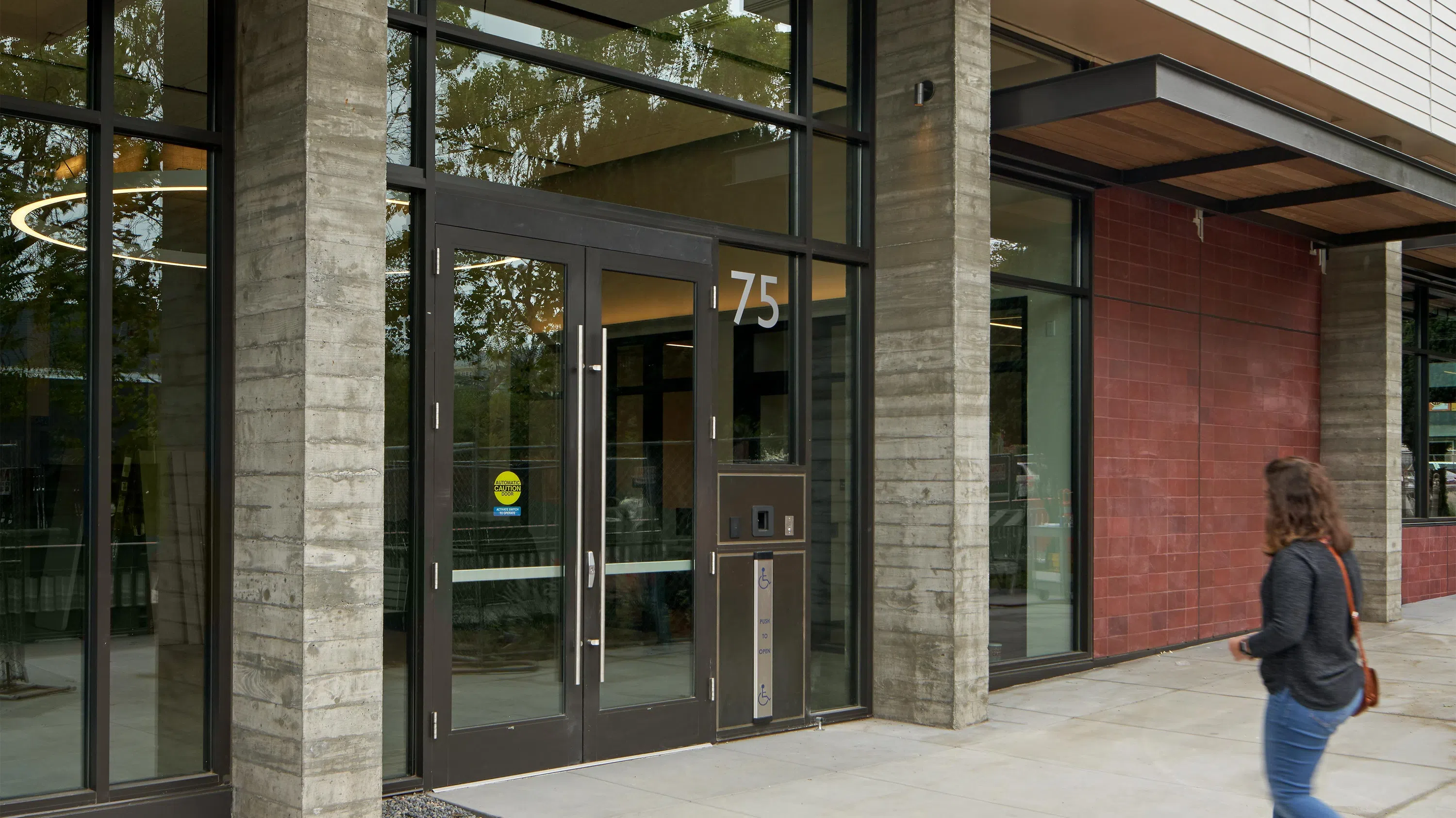 The exterior of  Blattner Hall.