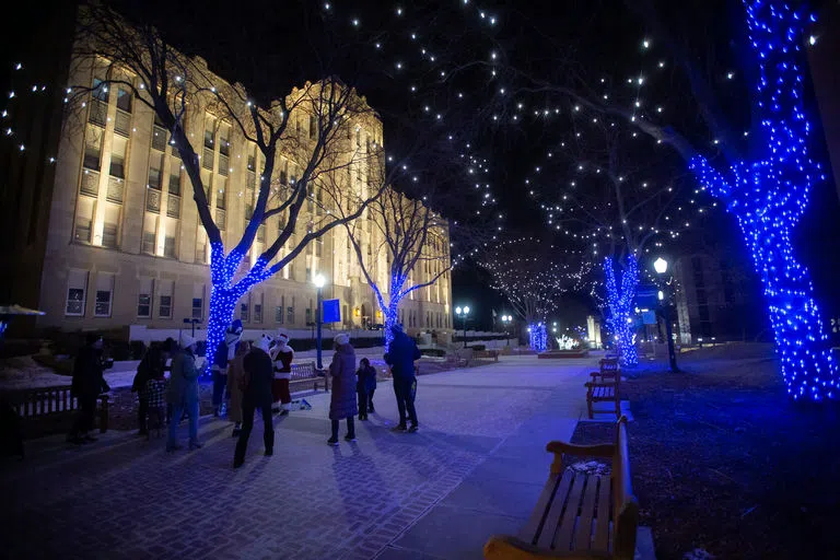 Creighton Hall during Christmas