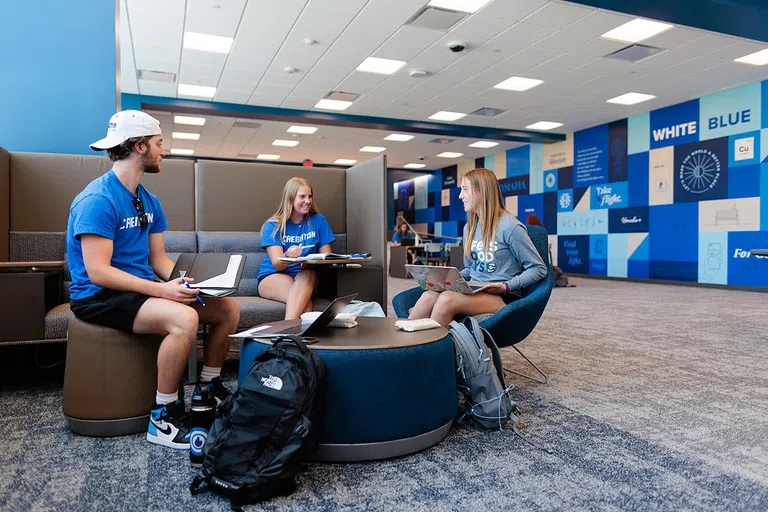 Graves Hall Students Studying