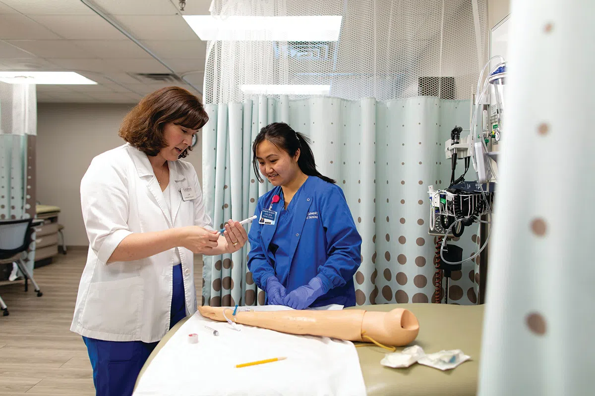 College of Nursing Simulation Lab Faculty and Student 1