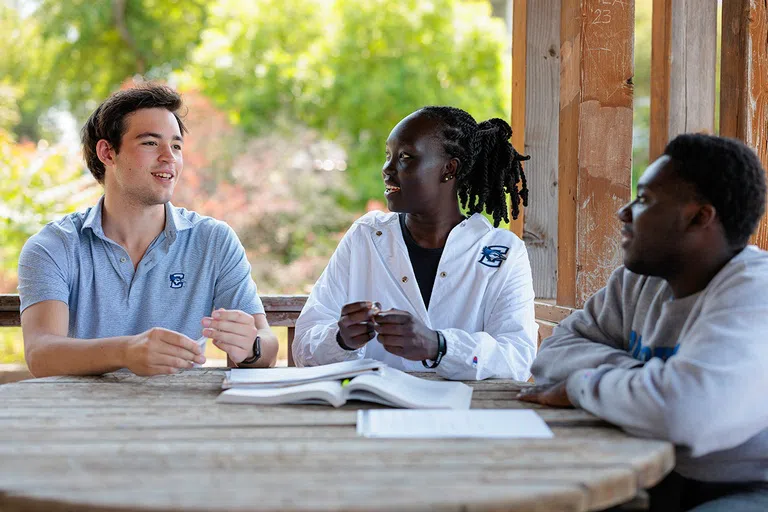 Students Meeting Outside