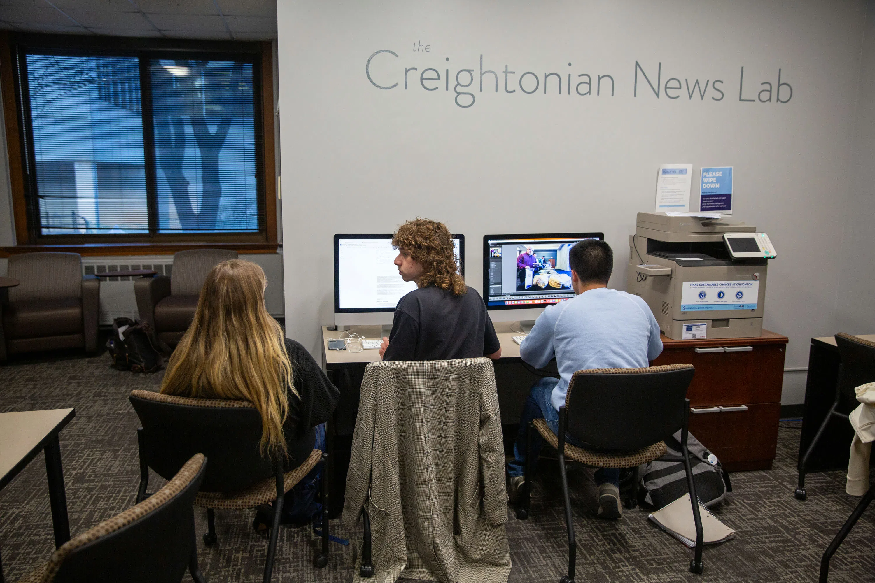 Creightonian writers in the News Lab