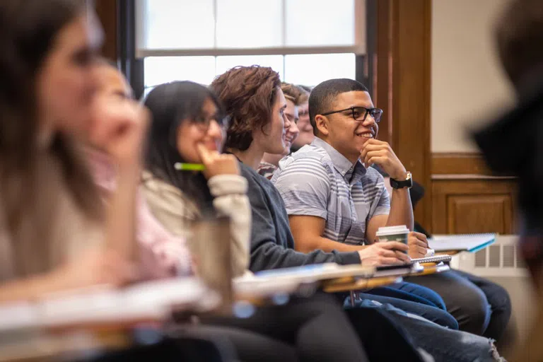 students sitting at desks