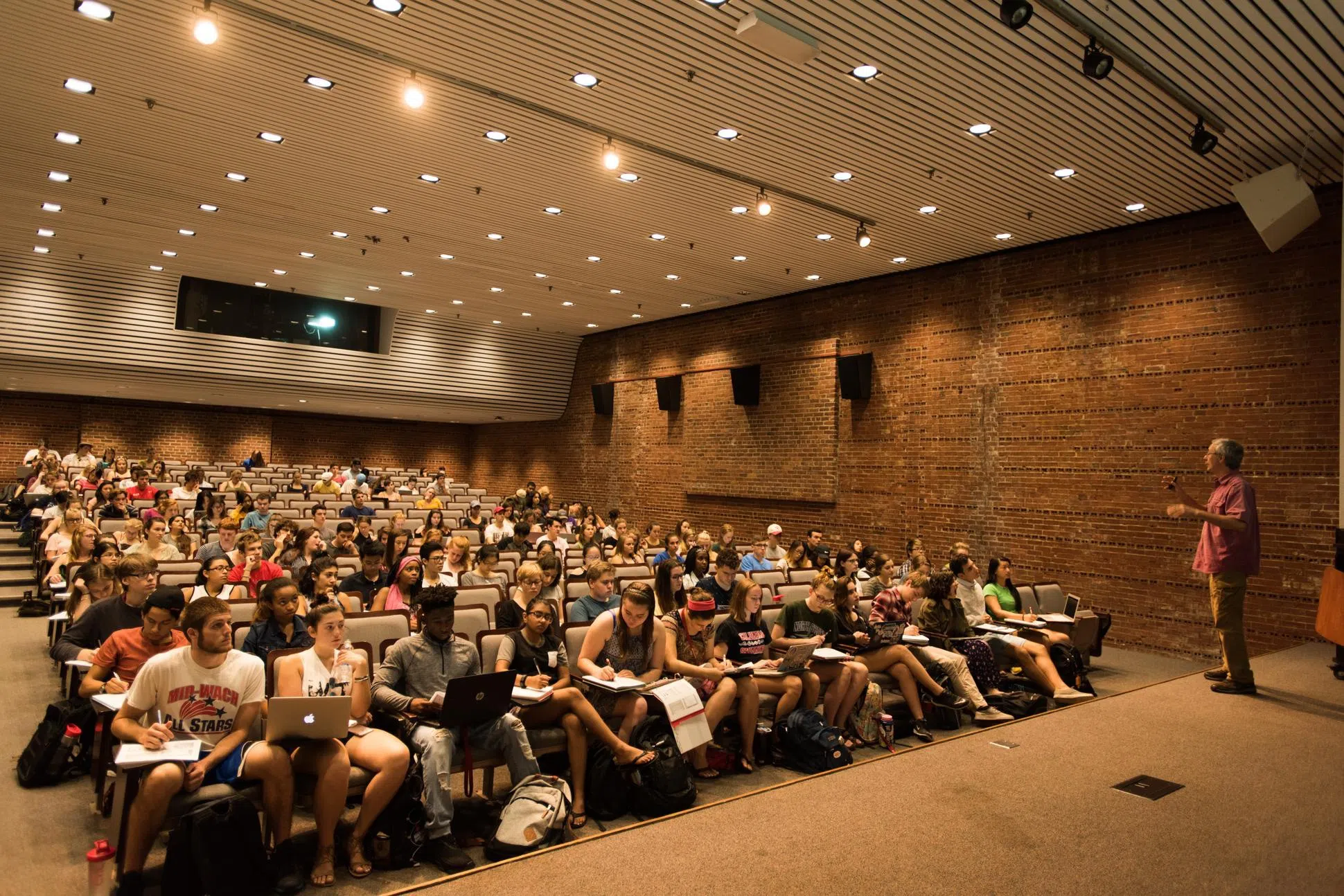 lecture hall with students