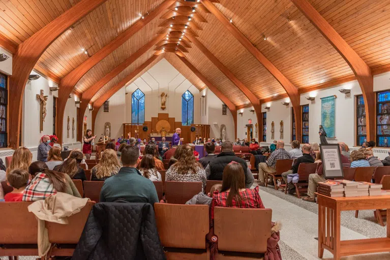 Mass being held in chapel