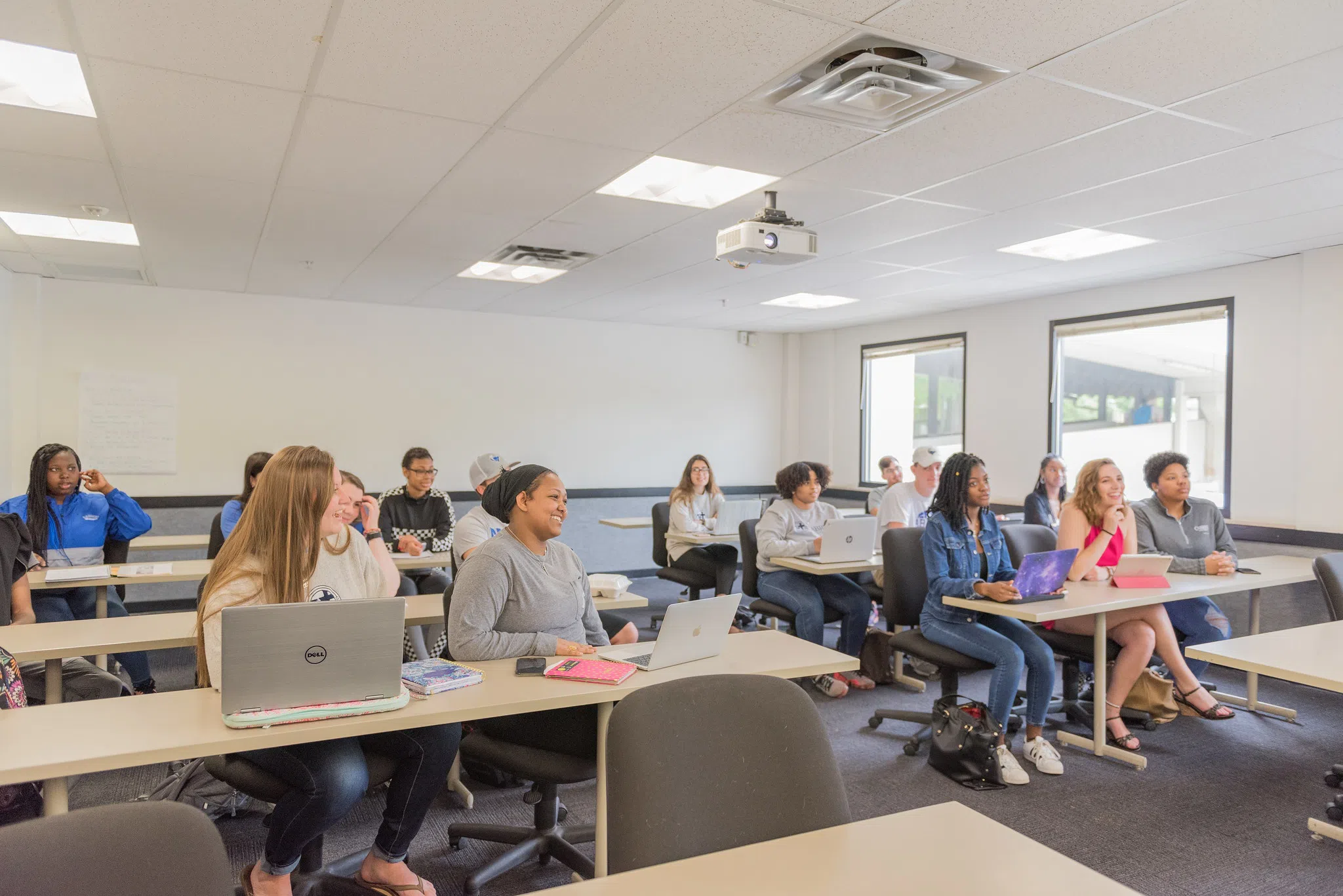 Students in a classroom