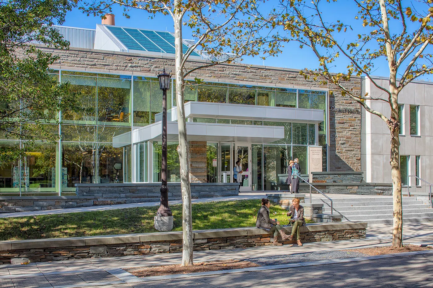 Exterior shot of Cornell Health Center.