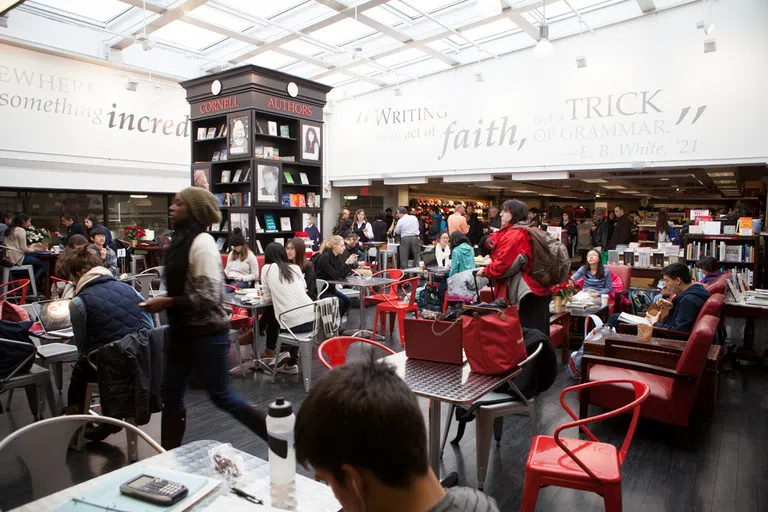 Café Jennie at the Cornell Store buzzes with activity as students refuel, connect with one another and hit the books.