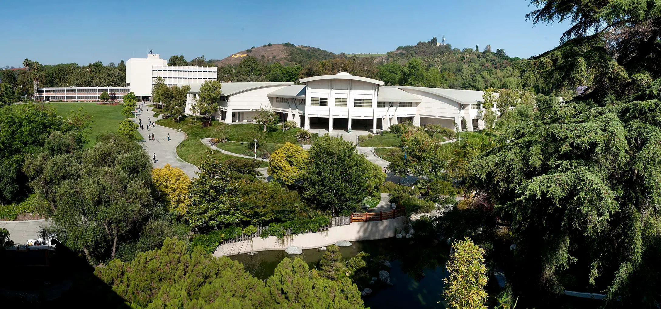 Aerial view of the College of Engineering building