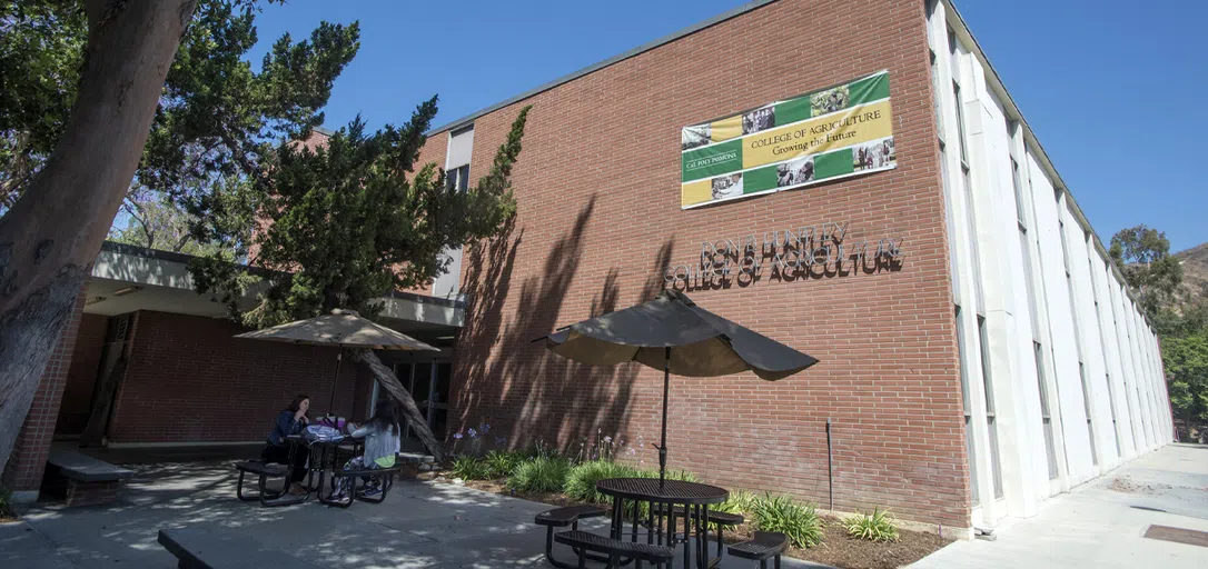 Exterior of the College of Agriculture brick building