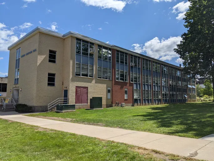 Exterior of Maria Sanford Hall