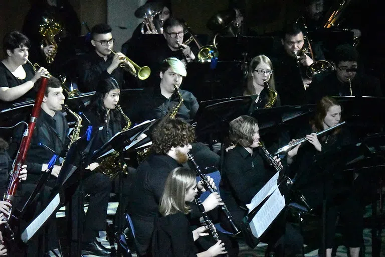 Close up of our band playing a tune!