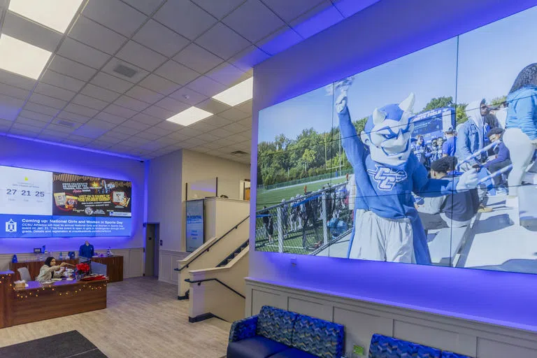 Interior of Central's Welcome Center