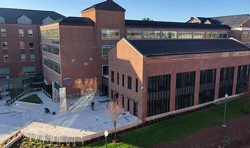 Aerial view of Barnard Hall