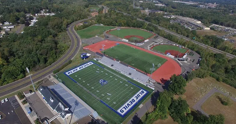 Aerial view of Central's Athletic Fields