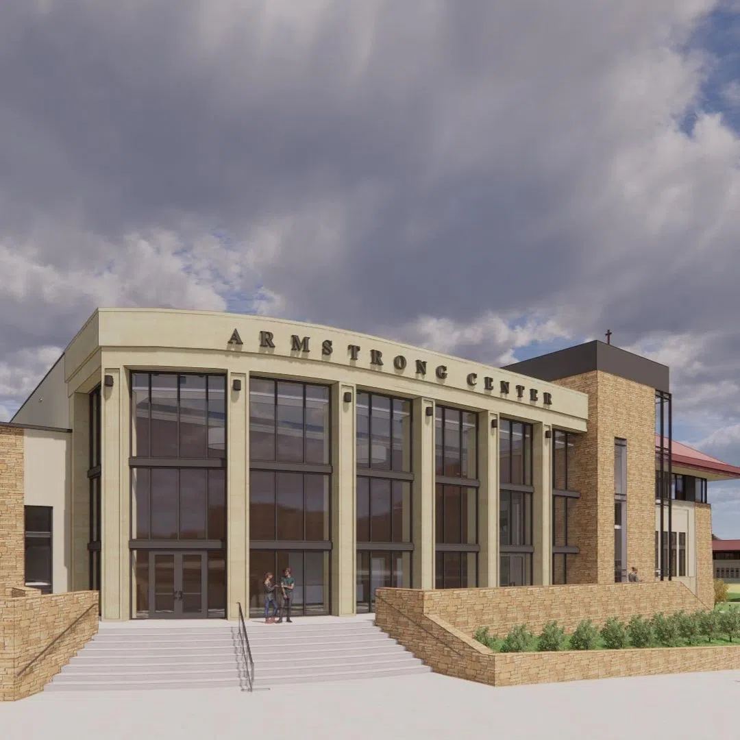 A rendering of the future Armstrong Center