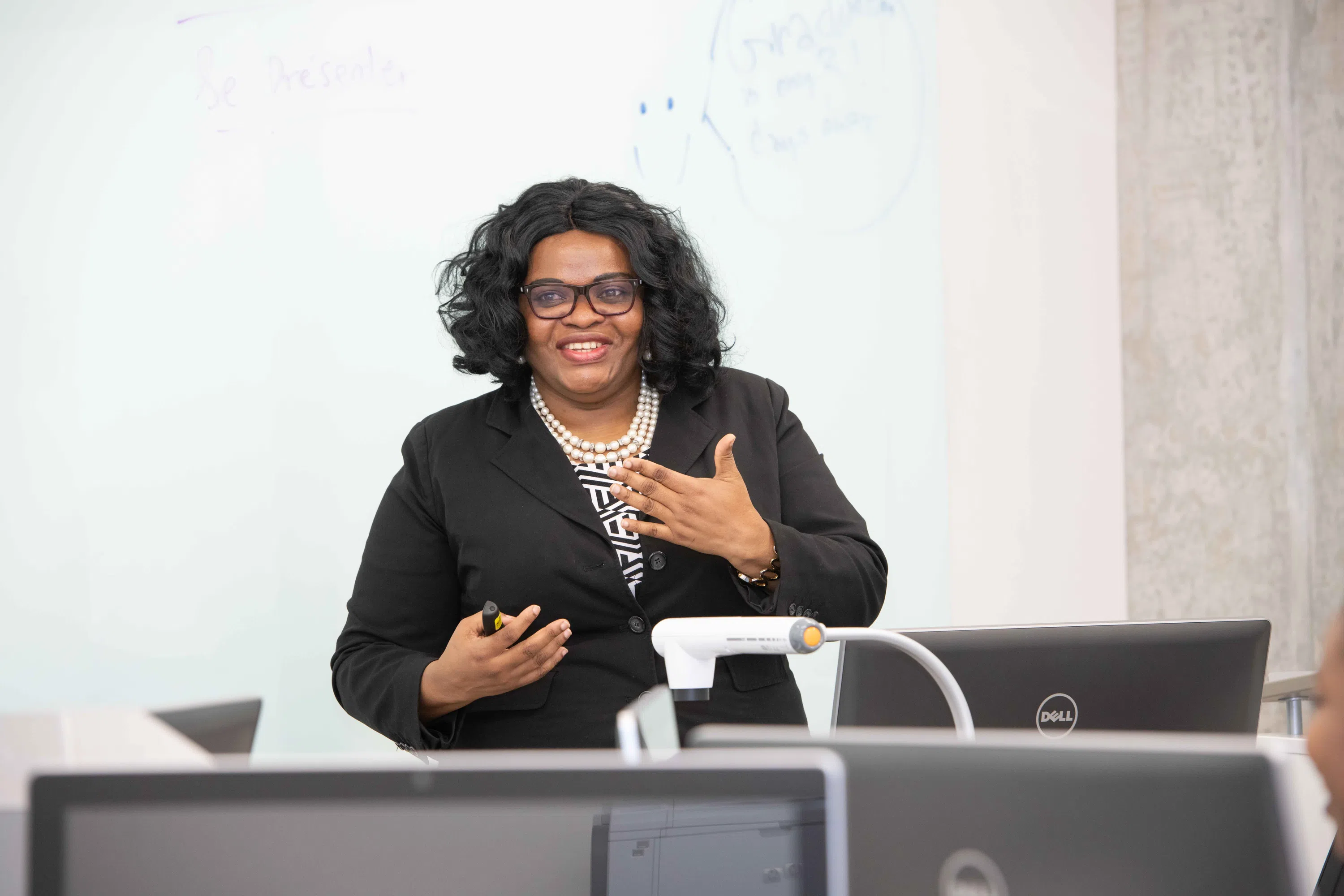 Professor Mary Mba teaching class