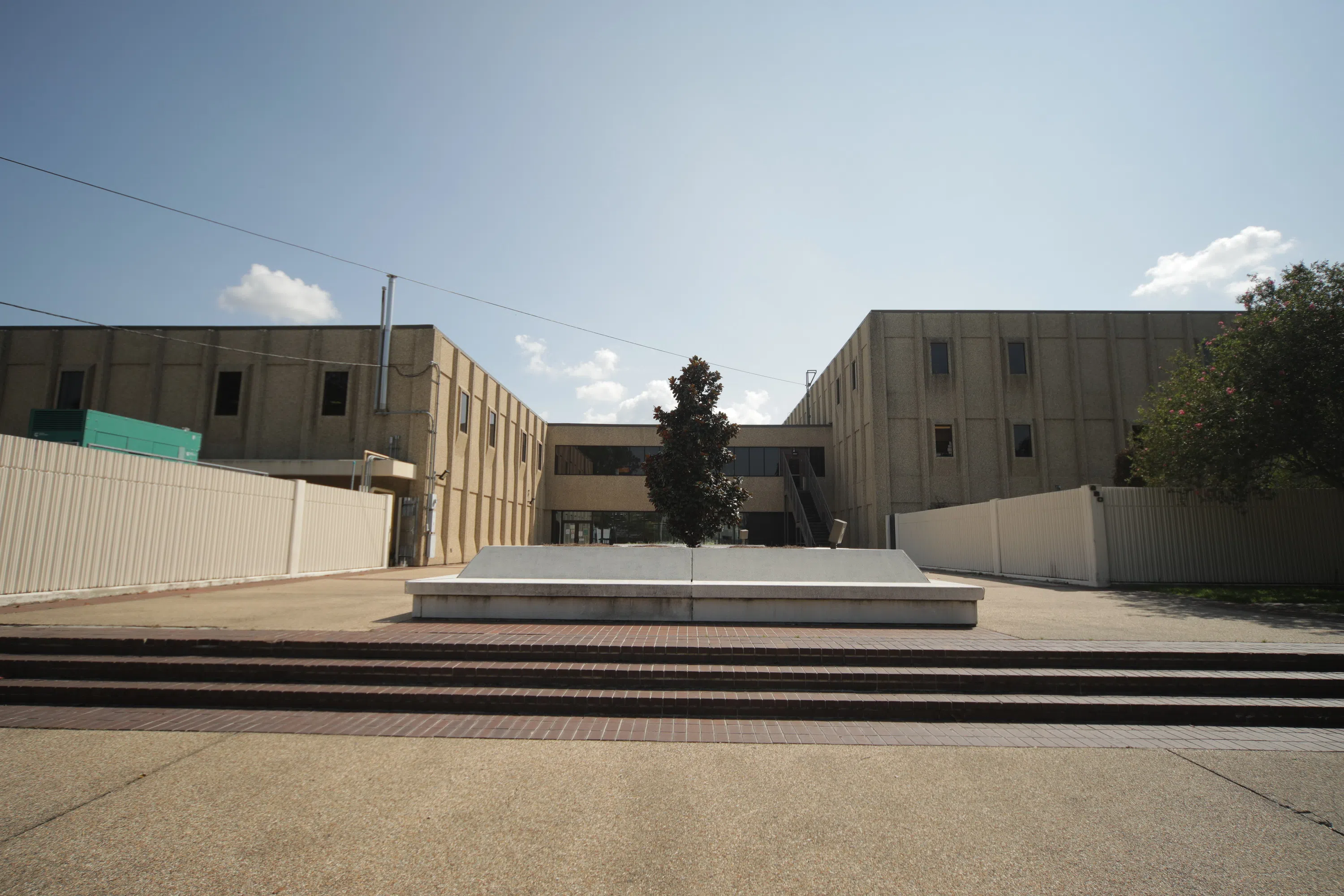 side of building with stairs and walkway