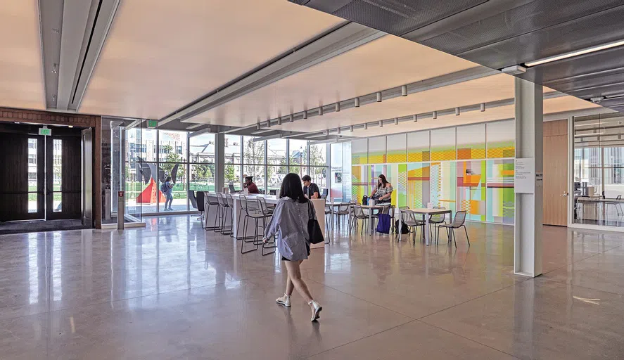 Interior of the Weil lobby