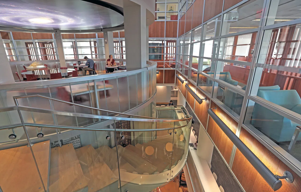 Interior shot of Olin Library