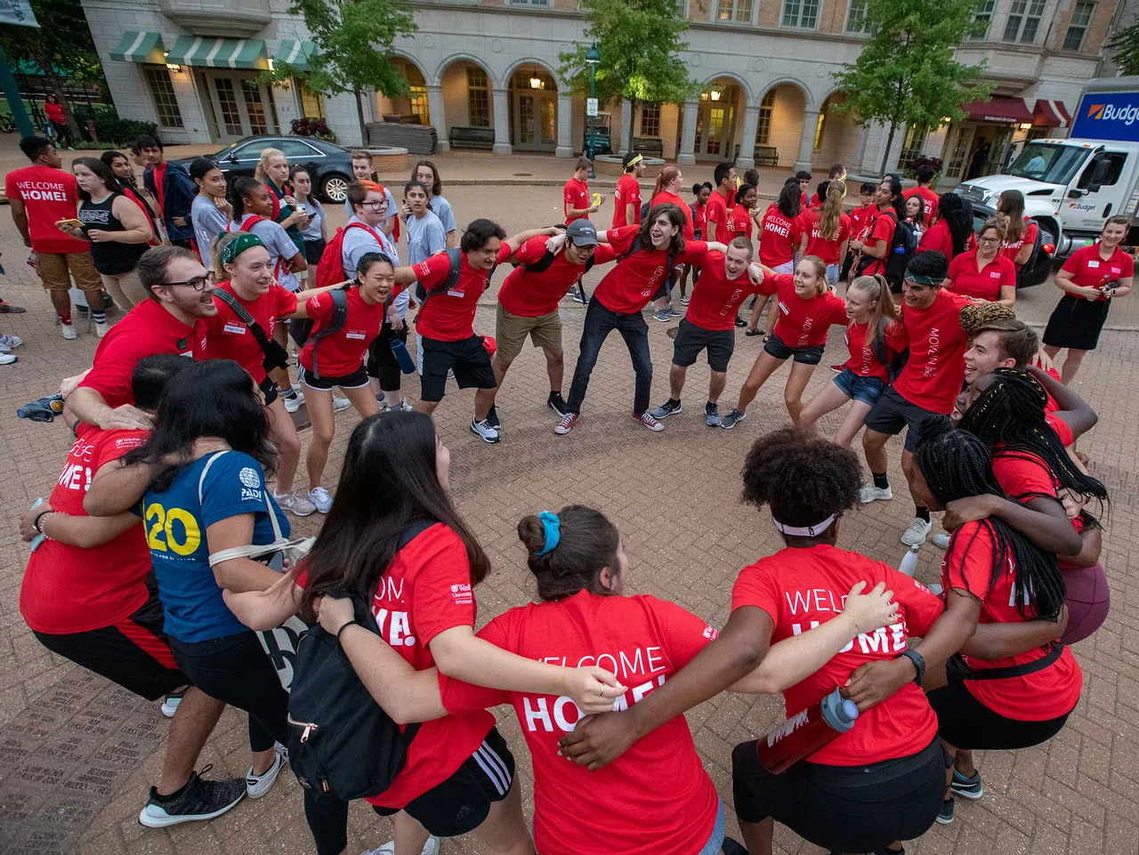 Students gather in preparation for Convocation