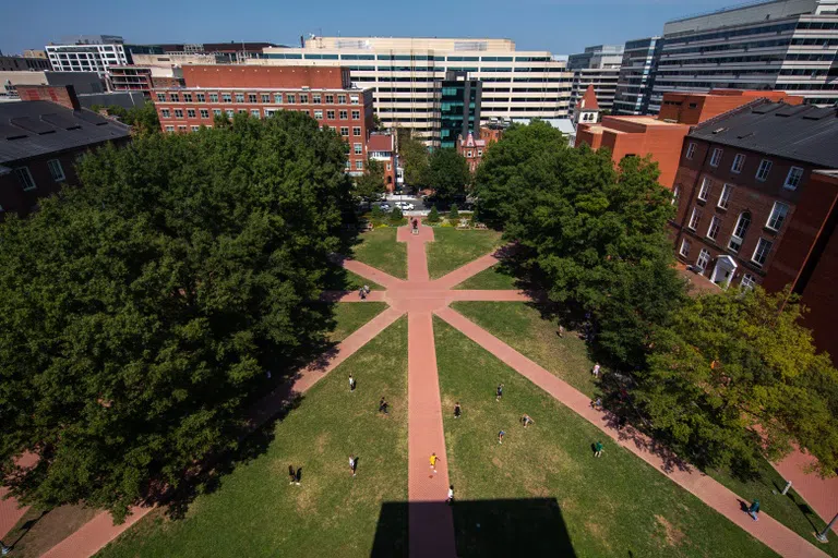 Aerial View of University Yard 