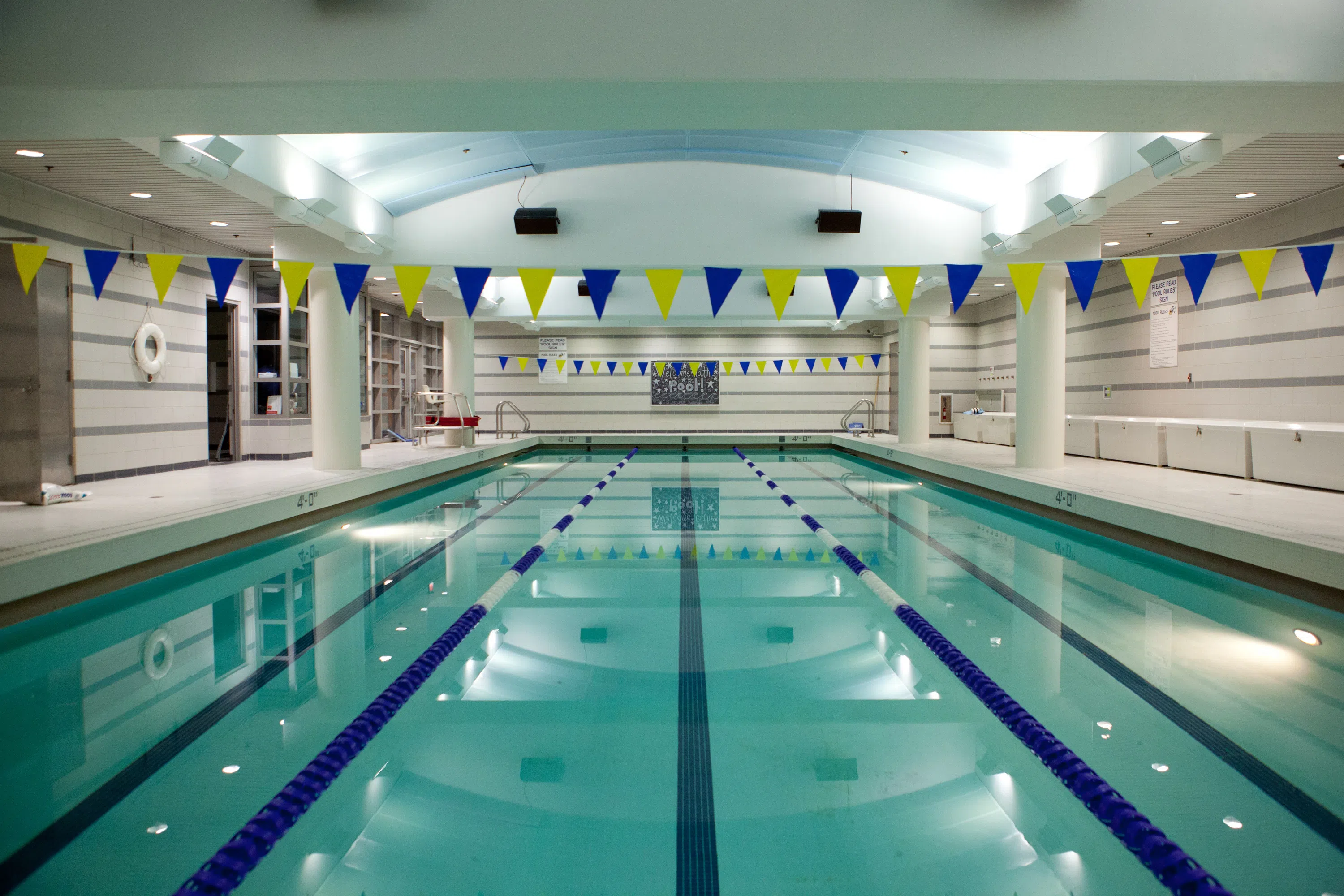 Swimming pool inside of Learner Health and Wellness Center.