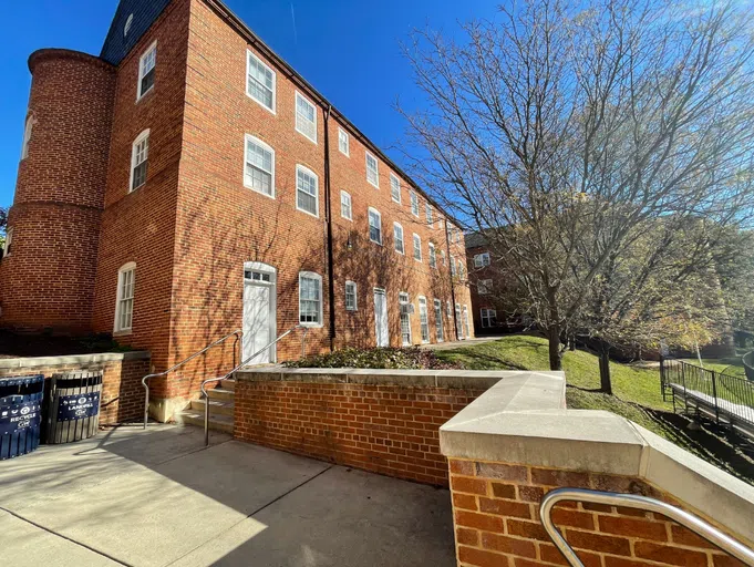 Entrance ramp to Somers Hall