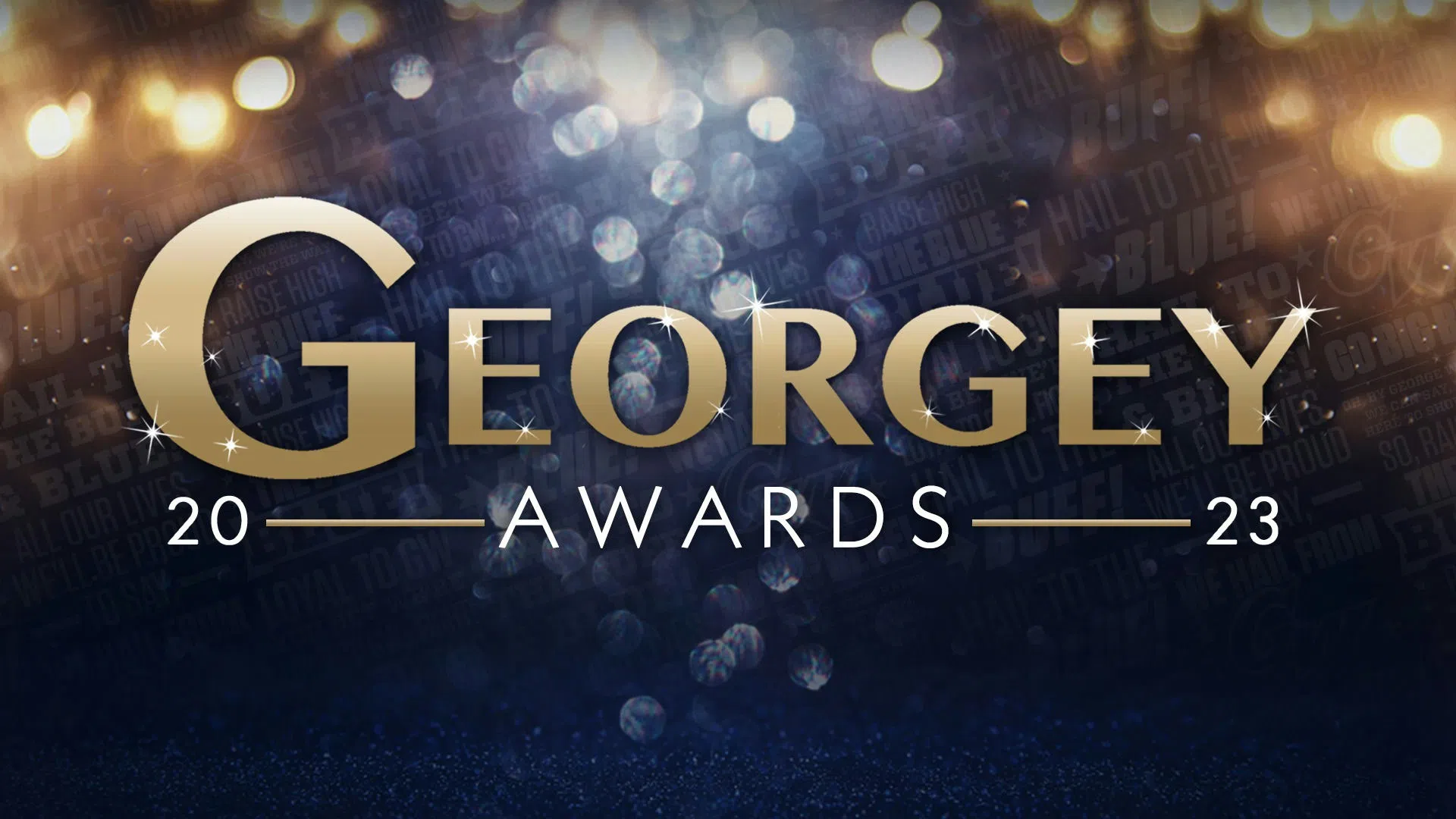 The Georgey Awards title banner 2023