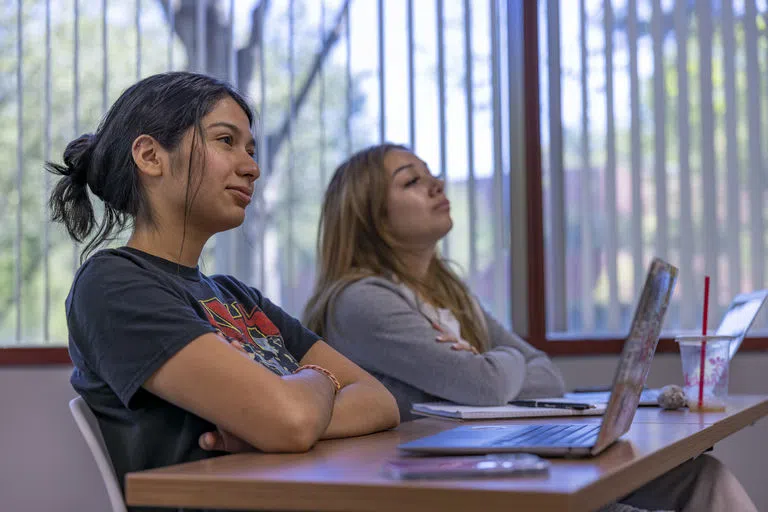 Students listening to lecture