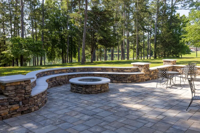 Outdoor patio and firepit