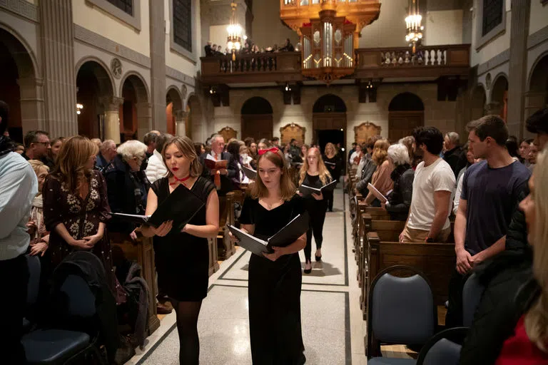 Choir Entering St. Joseph Chapel