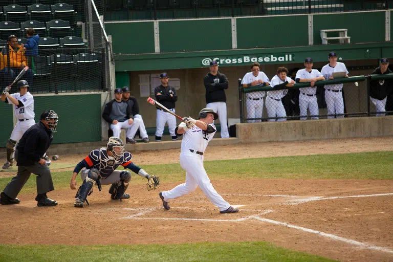 Baseball player batting 