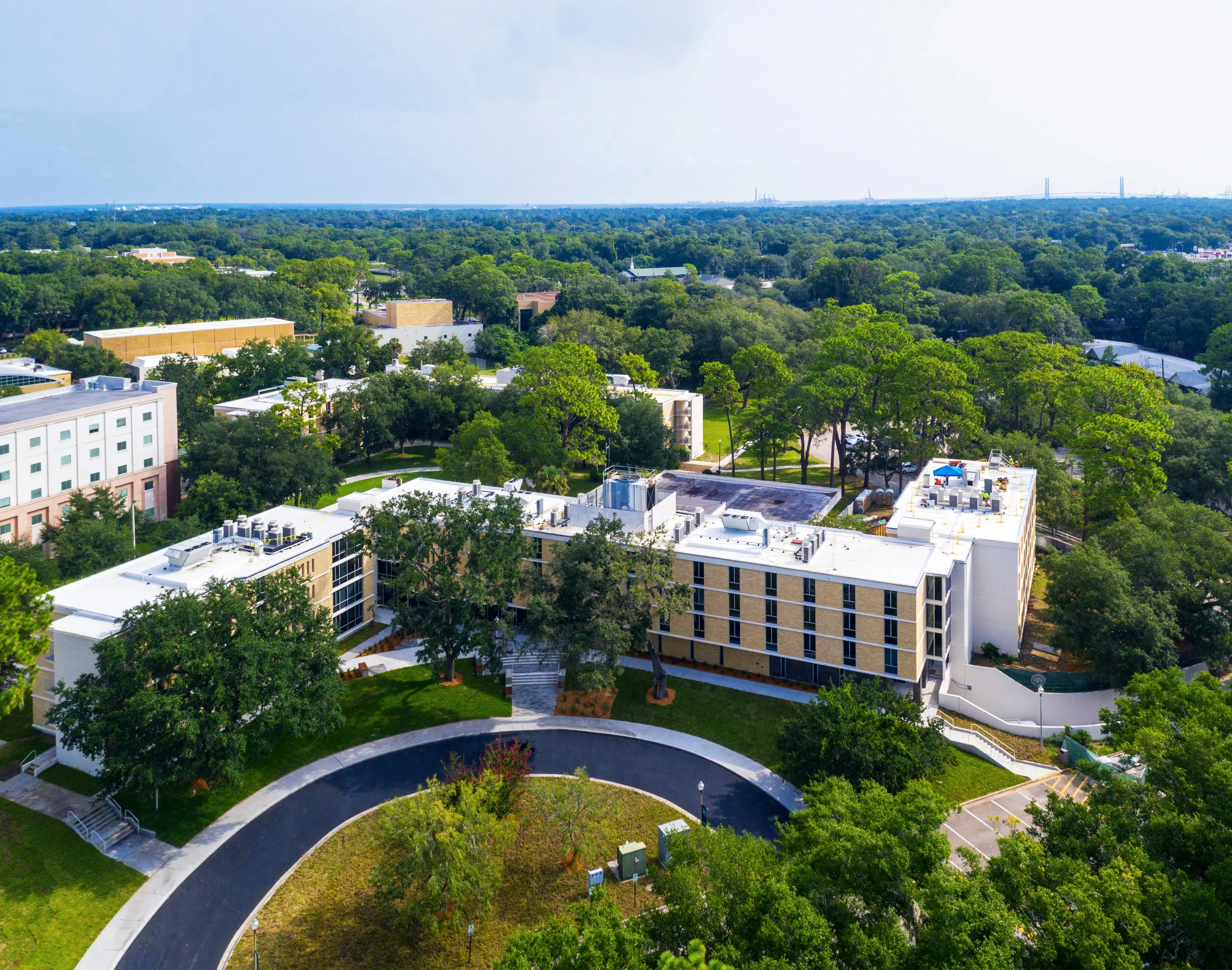 Aerial view of Botts Hall 