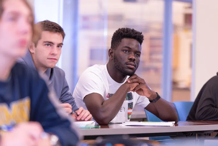 Students inside of a classroom