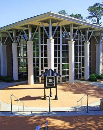 Dillard Hall on a sunny day.