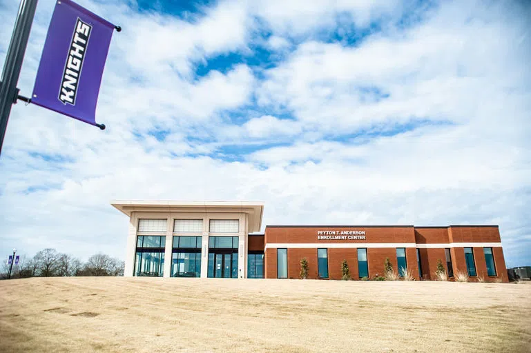 The Peyton T Anderson Building on a sunny day.