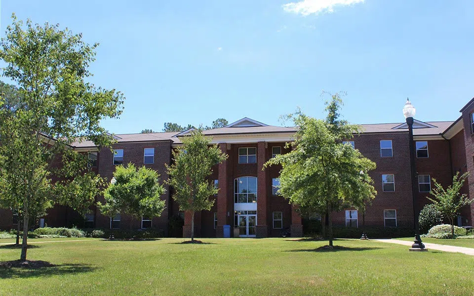 The exterior of Regents Hall.