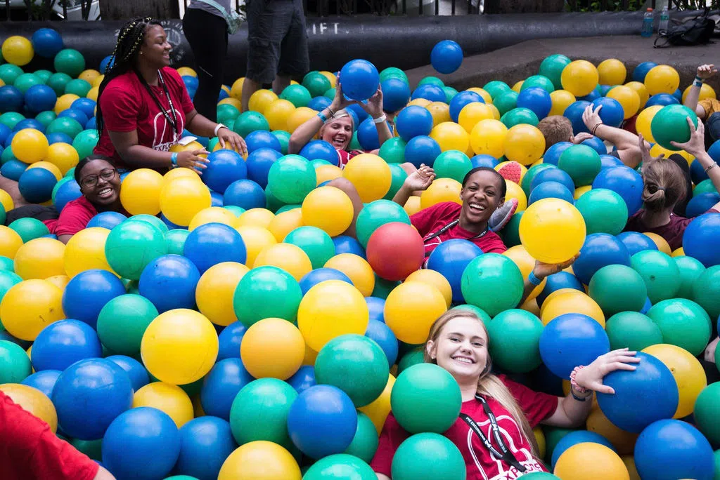 Students explore the City Museum in downtown STL.