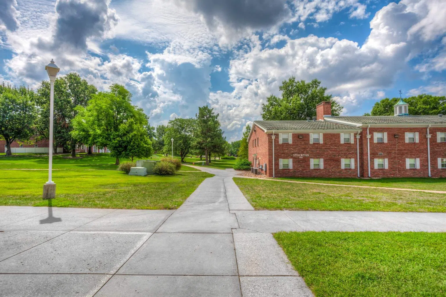 Exterior of Stockton Hall