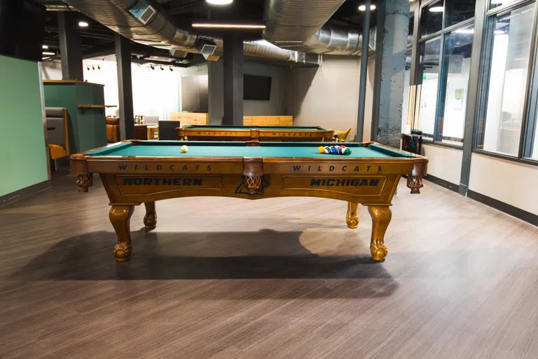 Pool table in Wildcat Den